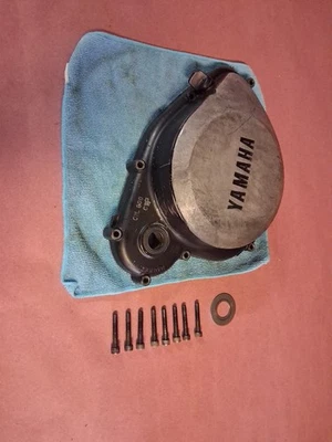 1985 1986 85 86 Yamaha TY350 TY 350 OEM Trials motor embrague cubierta lateral con pernos Foto 1 de 4
