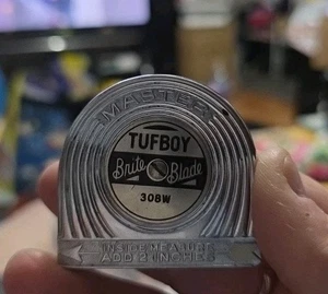 TUFBOY NO 308 Tape Measure MCM Vintage Tool Master Rule NY 8ft - Picture 1 of 4