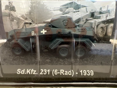 Sd.Kfz. 231 (6 rodas) - Alemanha 1939 escala 1:72 modelo coleção Amer novo na caixa - Imagem 1 de 4