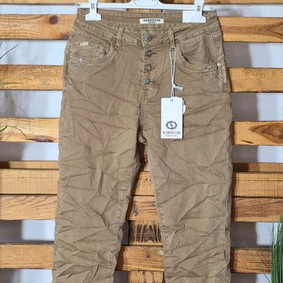 ** KAROSTAR CLASSIC BAGGY JEANS Gr. 36 - 48 JEANS HOSE MIT KNÖPFE TOP AKTUELL ** - Bild 1 von 4