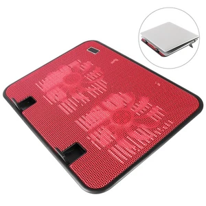 14 Inch Notebook Cooler Laptop Cooling Rack Slim Stand Metal Panel Fan - Zdjęcie 1 z 12