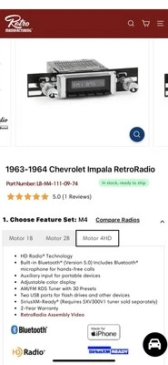 Radio retro m 4HD 1963-1964 Chevrolet Impala  Foto 1 de 3