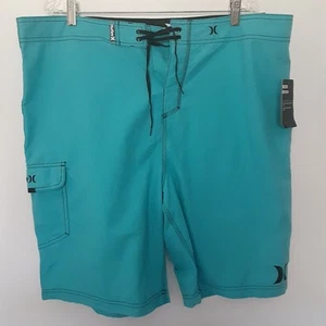 Costume da bagno Hurley Boardshorts uomo 40 blu uno e solo 22" spiaggia surf usato in ottime condizioni - Foto 1 di 11