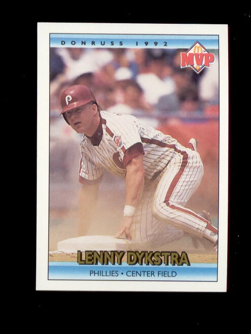 1992 McDonalds MVP LENNY DYKSTRA Philadelphia Phillies Card Mint - Image 1 of 1