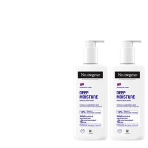 XXL SIZE | 2x400ml Neutrogena Deep Moisture Body Lotion Dry Skin - Picture 1 of 1