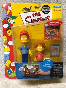 Figura ROD & TODD FLANDERS Simpsons mundo de Springfield wos serie 9 2002 NUEVO - Imagen 1 de 2