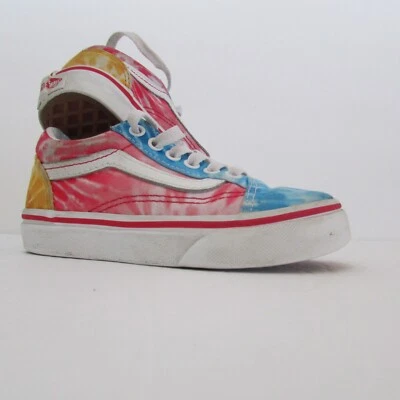 Vans Old Skool Arco Iris Tie Dye Zapato de Skate Tenis Niñas-talla 11-rosa azul amarillo Foto 1 de 4