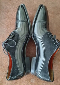 Mezlan men's formal black dress shoes, size 11 Med. - Picture 1 of 7