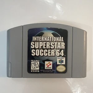 International Superstar Soccer 64 (Nintendo 64, N64, 1996) Cart Only - Tested - Picture 1 of 3