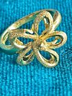 24k Yellow Gold Flower (or Bow) Gold Ring