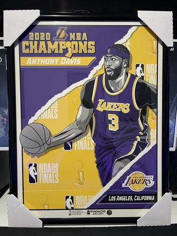 Phenom Gallery Los Angeles Lakers 2020 NBA Champions Anthony Davis 18" x 24" Cover