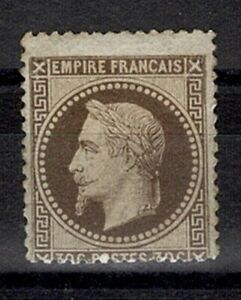 FRANCE STAMP TIMBRE N° 30 " NAPOLEON III 30c BRUN 1867 " NEUF x TB A VOIR W988