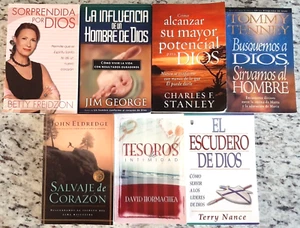 SPANISH CHRISTIAN TEACHING BOOK LOT OF (7) ~ STANLEY  ELDREDGE  TENNEY  FRIEDZON - Picture 1 of 9
