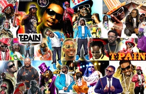 Poster collage T-PAIN - Foto 1 di 3