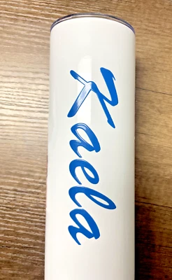 customized  name 3D LOGO 20oz stainless steel skinny straight bottle - Image 1 of 3