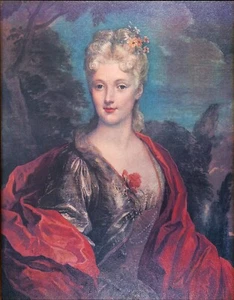 Oil Painting repro Nicolas de Largillière Mlle. Dubois - Picture 1 of 1