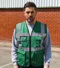 Korntex High Vis Paramedic GREEN Executive Multifunction Safety Vest - S to 5XL