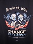 2008 Barack Obama Joe Biden Xl Mens Blue Double-sided Graphic Logo Tshirt