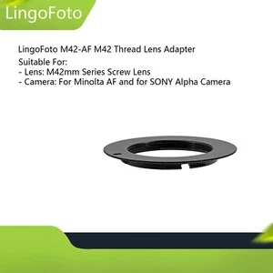 M42-AF Lens Adapter M42 Thread Lens to for Sony Alpha for Minolta AF Camera - Picture 1 of 12