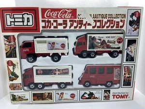 Tomica Coca Cola Coke Set / Unplayed & Unopened / Tomy Die Cast / 4 Vehicles - Picture 1 of 2