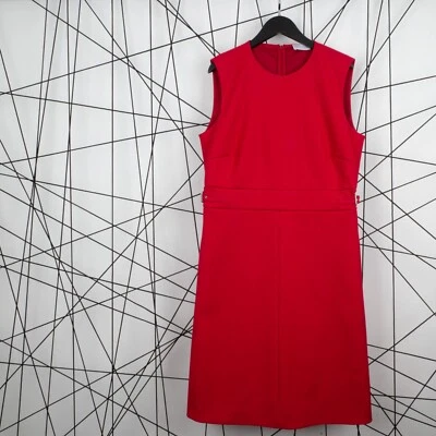 Vestido para mujer RED VALENTINO sin mangas con cinturón cintura pesado línea A talla 44 L Foto 1 de 4