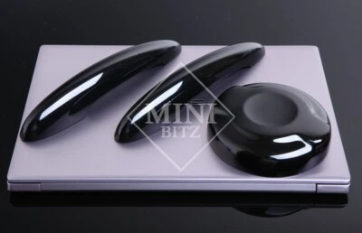 KILLALLCHROME MINI F56 F57 mango + tapa de gasolina combo Cooper S JCW GASOLINA COMBUSTIBLE brillo manijas negras