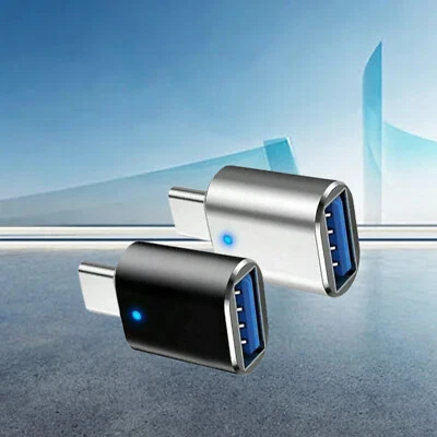 LED USB-C 3.1 Male to USBA Female Adapter Converter OTG Type C Android Phone L0P - Image 1 of 4