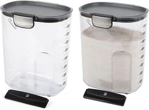 Clear Plastic Airtight Food Kitchen Storage Organization Container Jar Set - Picture 1 of 4