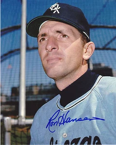 RON HANSEN  CHICAGO WHITE SOX    ACTION SIGNED 8x10 - Picture 1 of 1