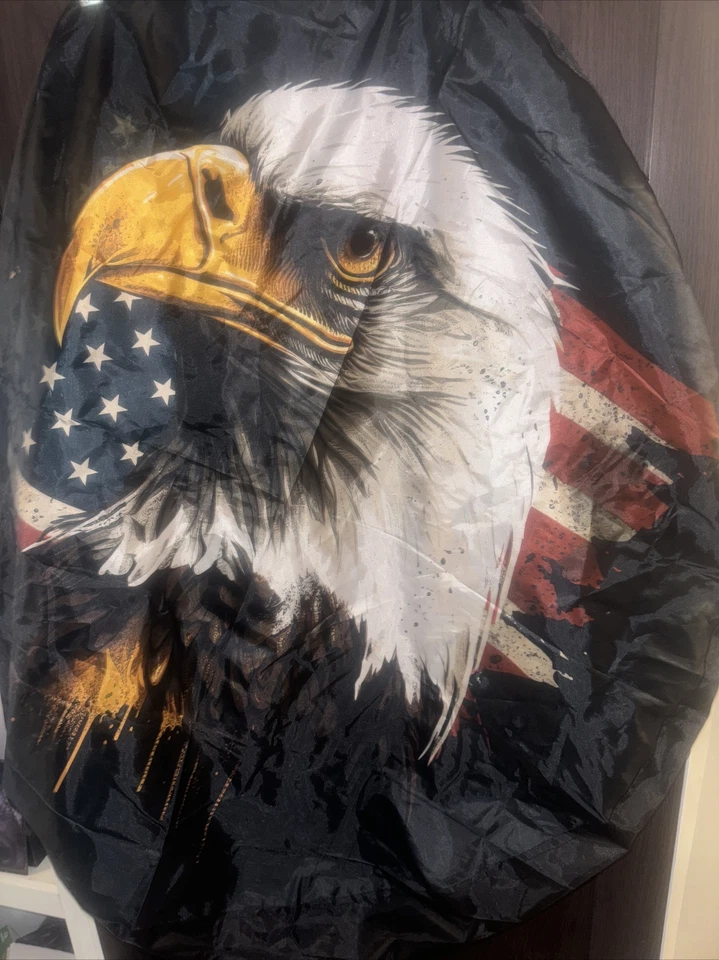 Capa de pneu sobressalente American Eagle com bandeira 17 polegadas - Imagem 1 de 4