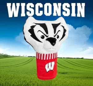 Golf Driver Headcover Team Effort Mascot Headcover Collegiate Wisconsin Badgers - Picture 1 of 2