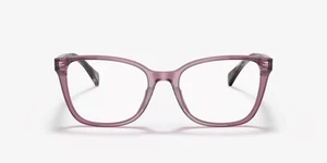 Ralph by Ralph Lauren RA7137U 6008 Transparent Violet Eyeglasses 53-18-145 - Picture 1 of 5