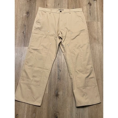 Michael Kors Men's Khaki Carpenter Pants NWT 36X30 Cotton Blend Workwear Style - Image 1 of 4