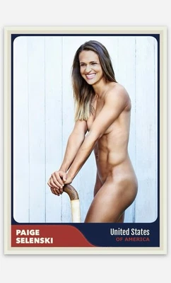 Tarjeta coleccionable Paige Selenski Field Hockey Hot traje de baño personalizado ACEO novato Foto 1 de 2