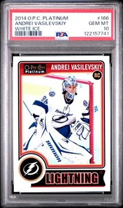 2014-15 OPC Platinum Andrei Vasilevskiy White Ice RC #'ed 077/199 #166 PSA 10 - Picture 1 of 1