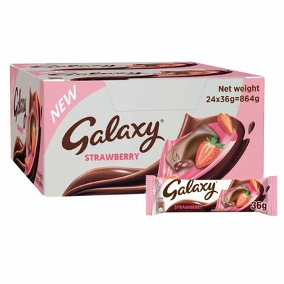 New Galaxy Strawberry x48 Bars Milk Chocolate - Limited Edition from Dubai - Image 1 of 4