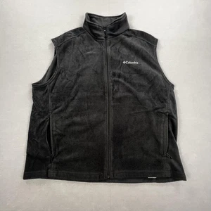 Columbia Weste Herren 2XL schwarz Fleece Full Zip ärmellos Outdoor Wanderjacke - Bild 1 von 11