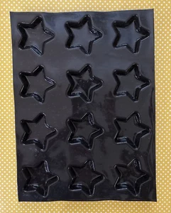 Demarle Flexipan Silicone Baking Tray, France, 12 Star Cavities, USED X 1 - Picture 1 of 11