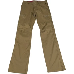 Wrangler Mens Cargo Walking Trousers 30W 32L Khaki Stretch Hiking Outdoor Casual - Picture 1 of 14