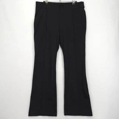 INC International Concepts Black Flare Dress Pants Women 14P Stretch Pull On - Image 1 of 4