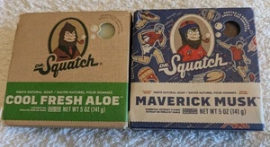 Dr Squatch Maverick Musk Soap +Cool Fresh Aloe Soap - 141g each - Picture 1 of 2