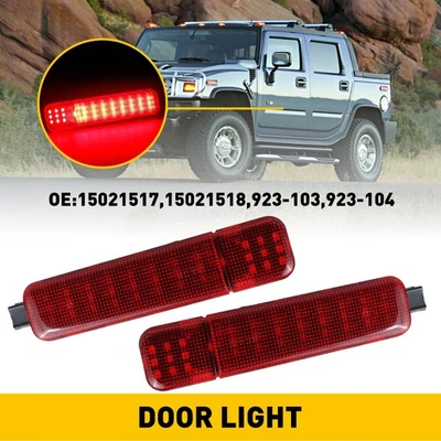 2X Painel de Porta Interior Lâmpada LED para Cortesia 1995-07 Silverado Sierra GMC C/K - Imagem 1 de 4