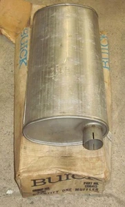 NOS 1964 64 Buick V6 Dual Exhaust LH Muffler 1362909 1396413 Left Hand - Picture 1 of 1