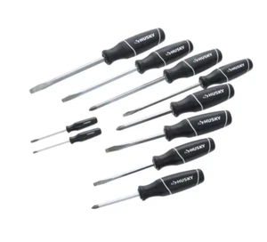 Screwdriver Set (10-piece) | Head Husky Piece Phillips Slotted - Picture 1 of 4
