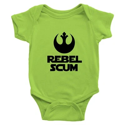 Infant Baby Bodysuit One Pieces Babies Shirt Gift Rebel Scum Star Wars Alliance - Image 1 of 4