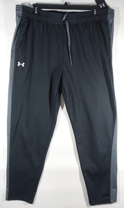 Under Armour Loose Fit Brawler Track Sweatpants Men 3XLT Black Tapered - Picture 1 of 9
