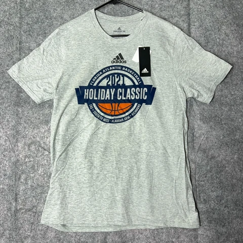 Florida Atlantic Owls FAU Mens T Shirt Large Gray NCAA Basketball Amplifier Tee Cover