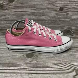 Zapatillas Converse Chuck Taylor All Star para mujer bajas rosa brillo talla 9 - Imagen 1 de 8
