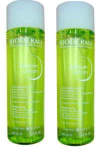 LOT OF 2 Bioderma Sebium Lotion Rebalancing Combination Oily Skin 200 ml 6.7oz - Picture 1 of 2