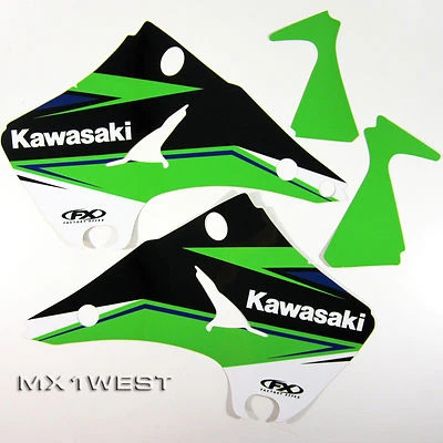 Fábrica Effex EVO 14 gráficos Kawasaki KX125 KX250 KX 125 250 03 04 05 06 07 08 Foto 1 de 4